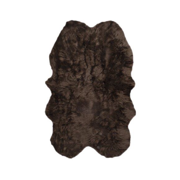 Luxe Home Decor Gordon Faux Sheepskin Quattro Rug1-PieceChocolate4'x6'